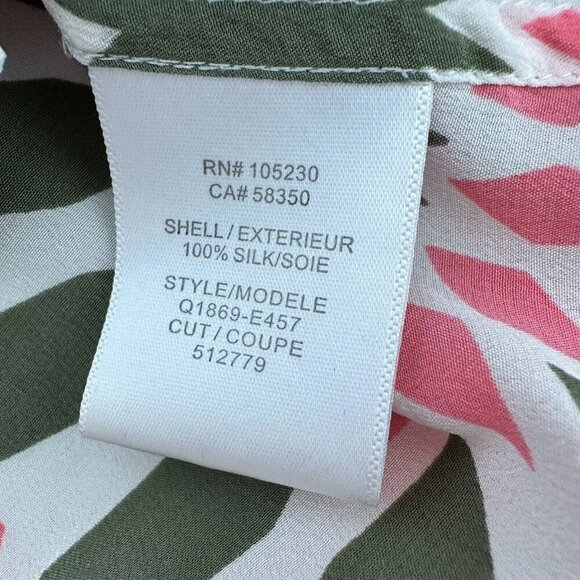 Equipment Femme Silk Blouse Sz M Colorful Star Print Sleeveless Button up - Picture 8 of 10